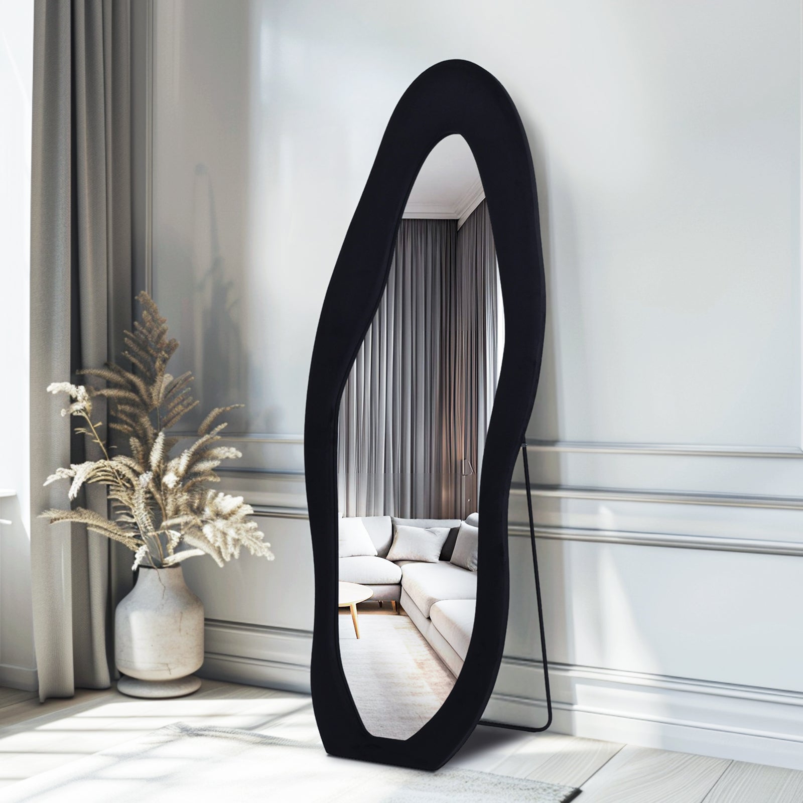 Ipromirror Cirrus - Cloud Flannel Floor Mirror 24"x63"