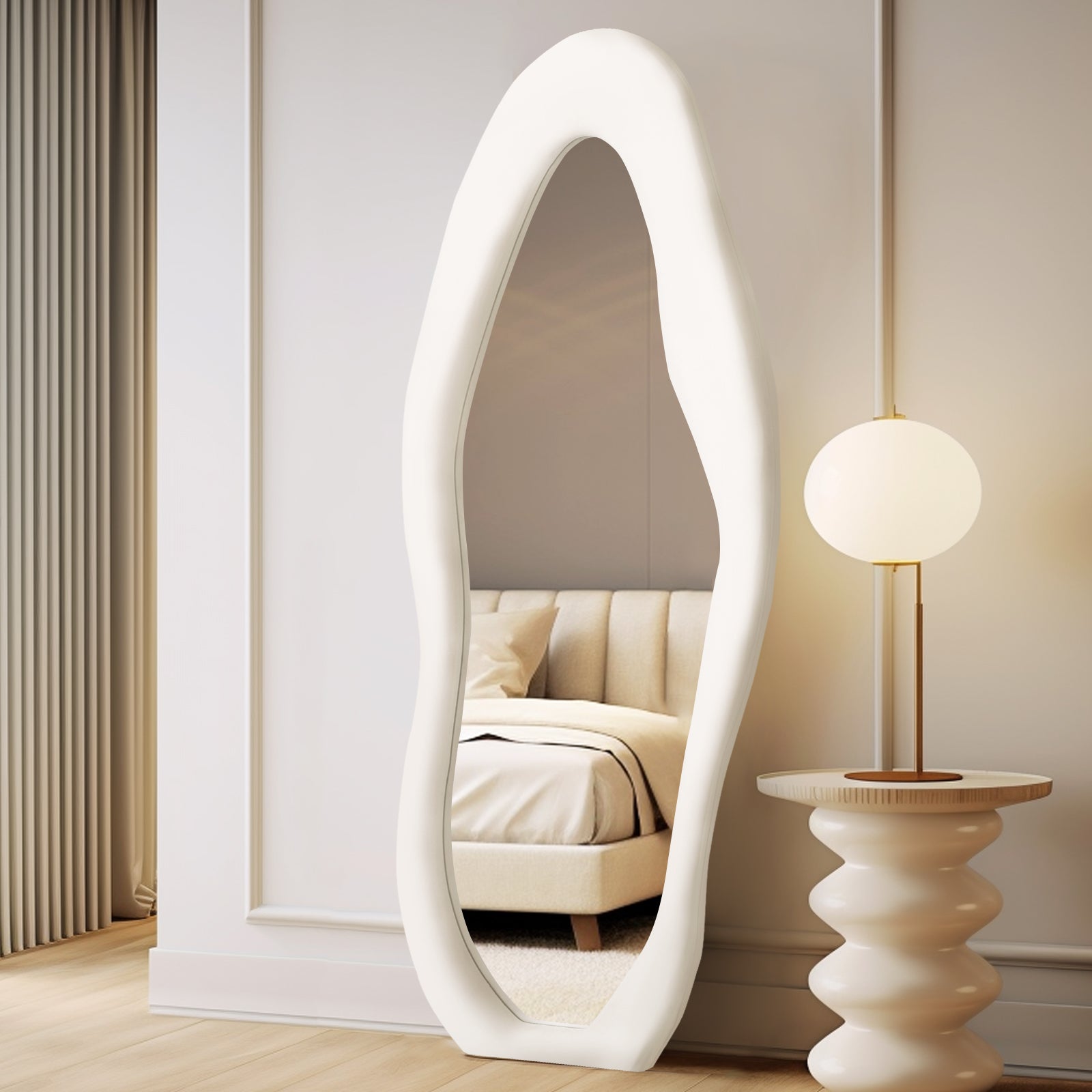 Ipromirror Cirrus - Cloud Flannel Floor Mirror 24"x63"