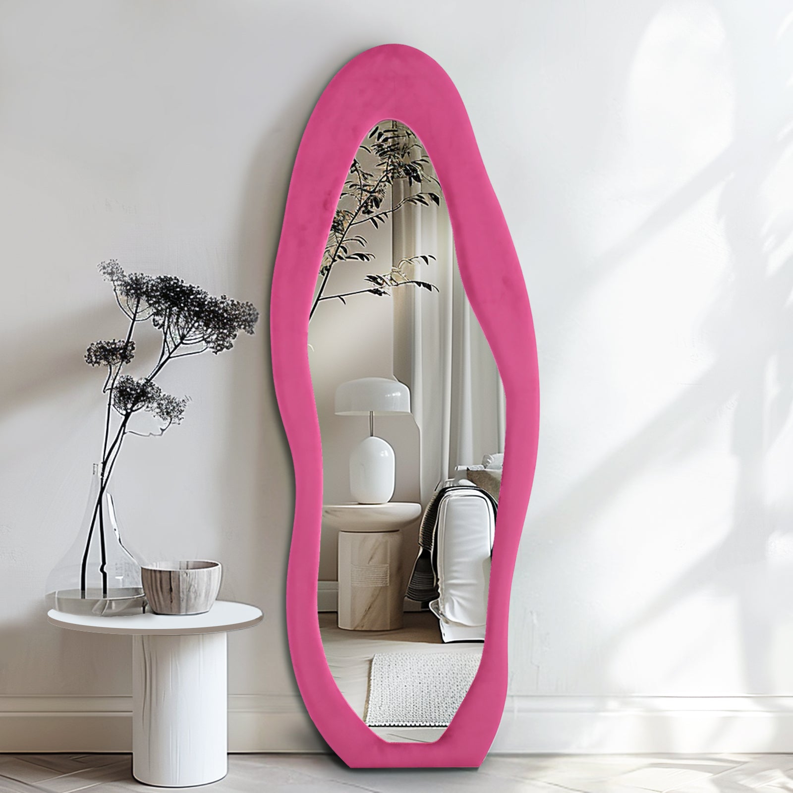 Ipromirror Cirrus - Cloud Flannel Floor Mirror 24"x63"