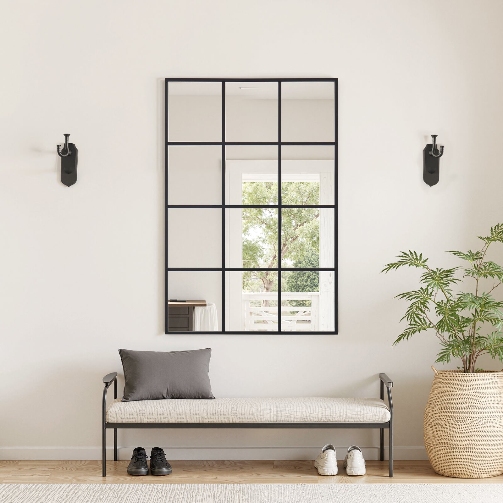 Ipromirror Arcadia - Grid Rectangle Wall Mirror