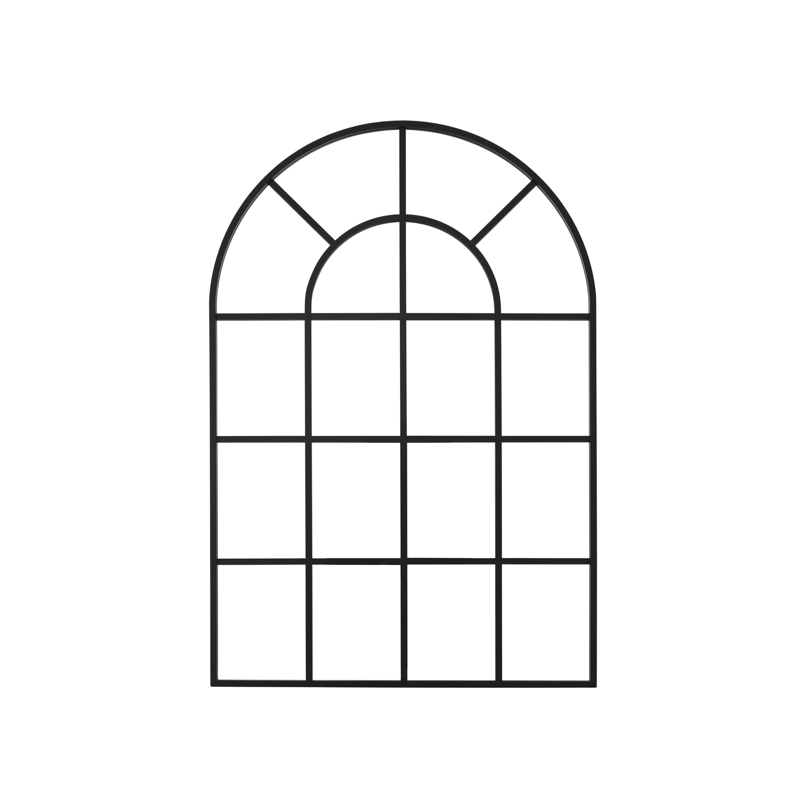 Ipromirror Arcadia - Grid Arched Wall Mirror