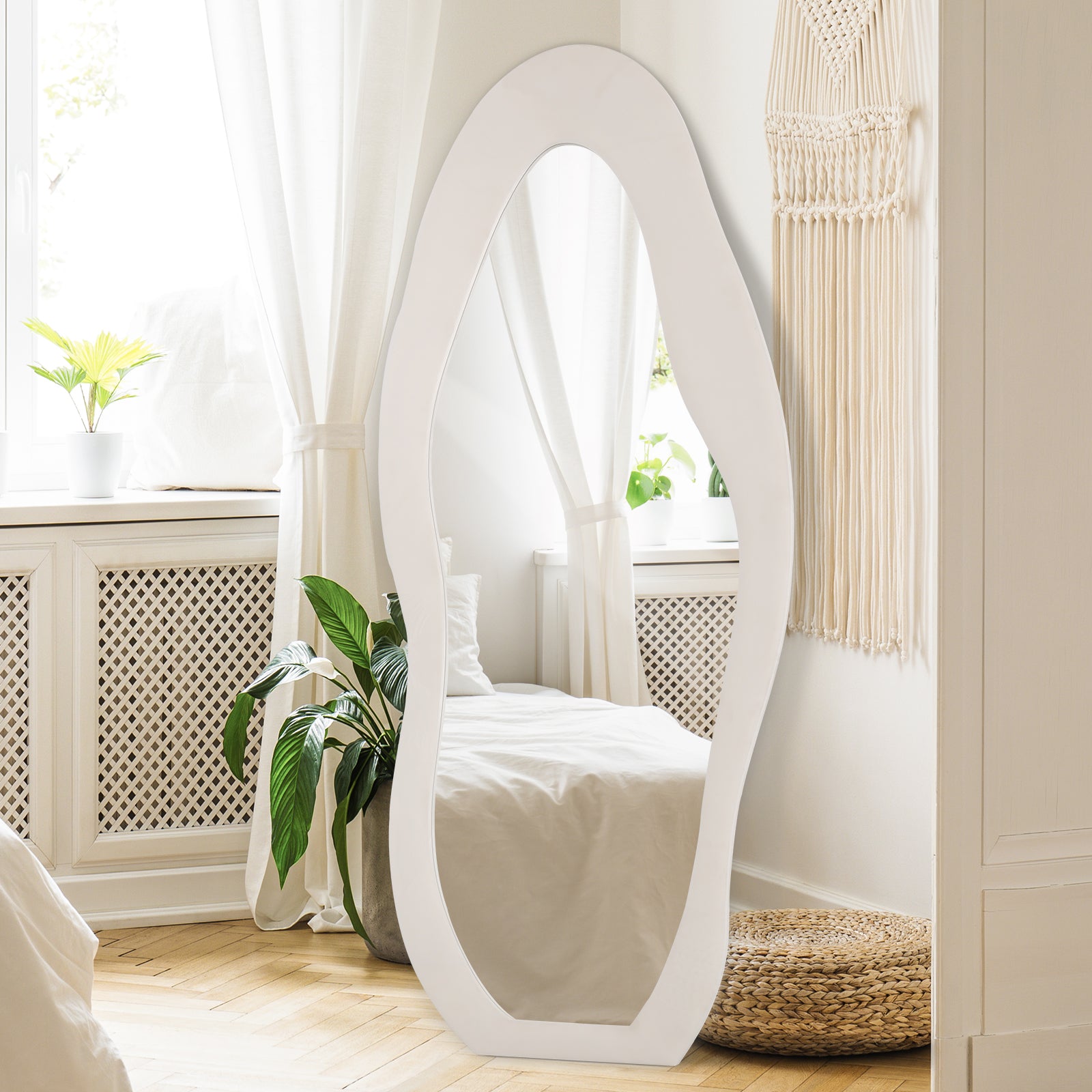 Ipromirror Cirrus - Cloud Flannel Floor Mirror 24"x63"