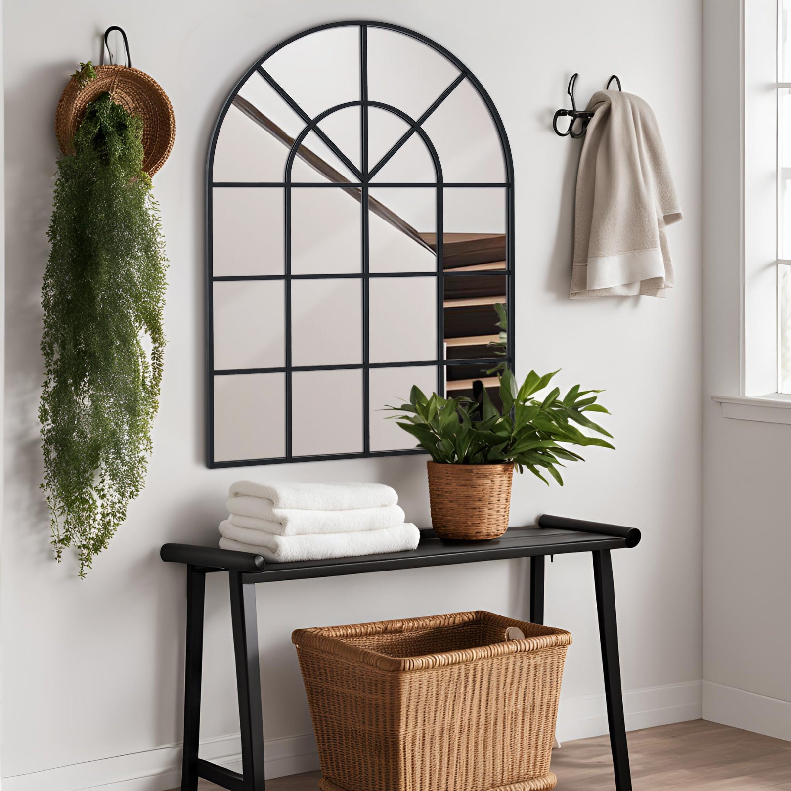 Ipromirror Arcadia - Grid Arched Wall Mirror
