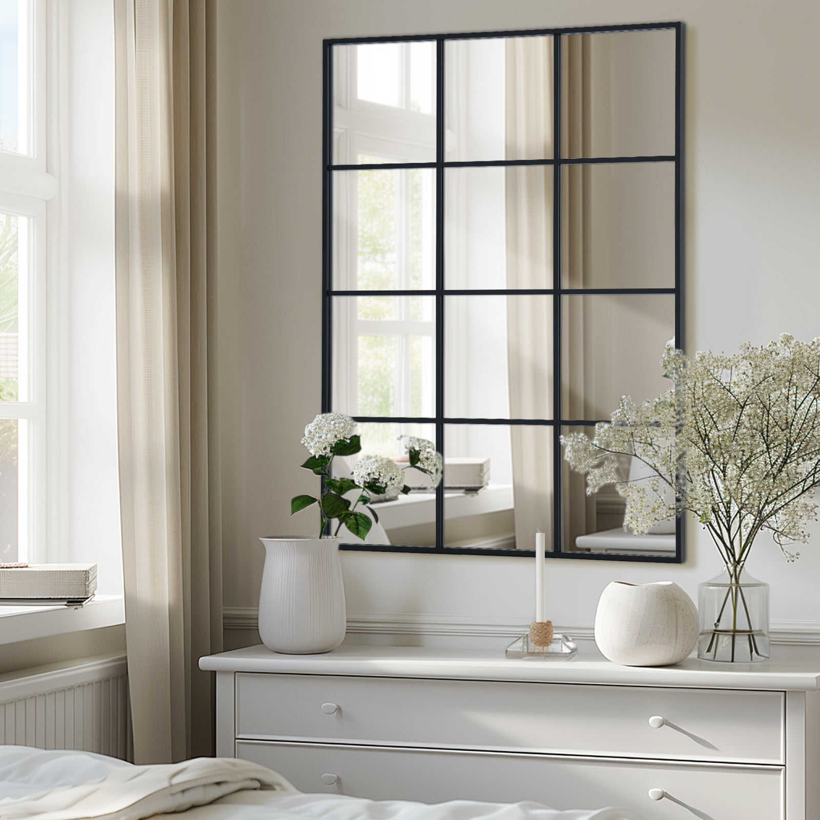 Ipromirror Arcadia - Grid Rectangle Wall Mirror