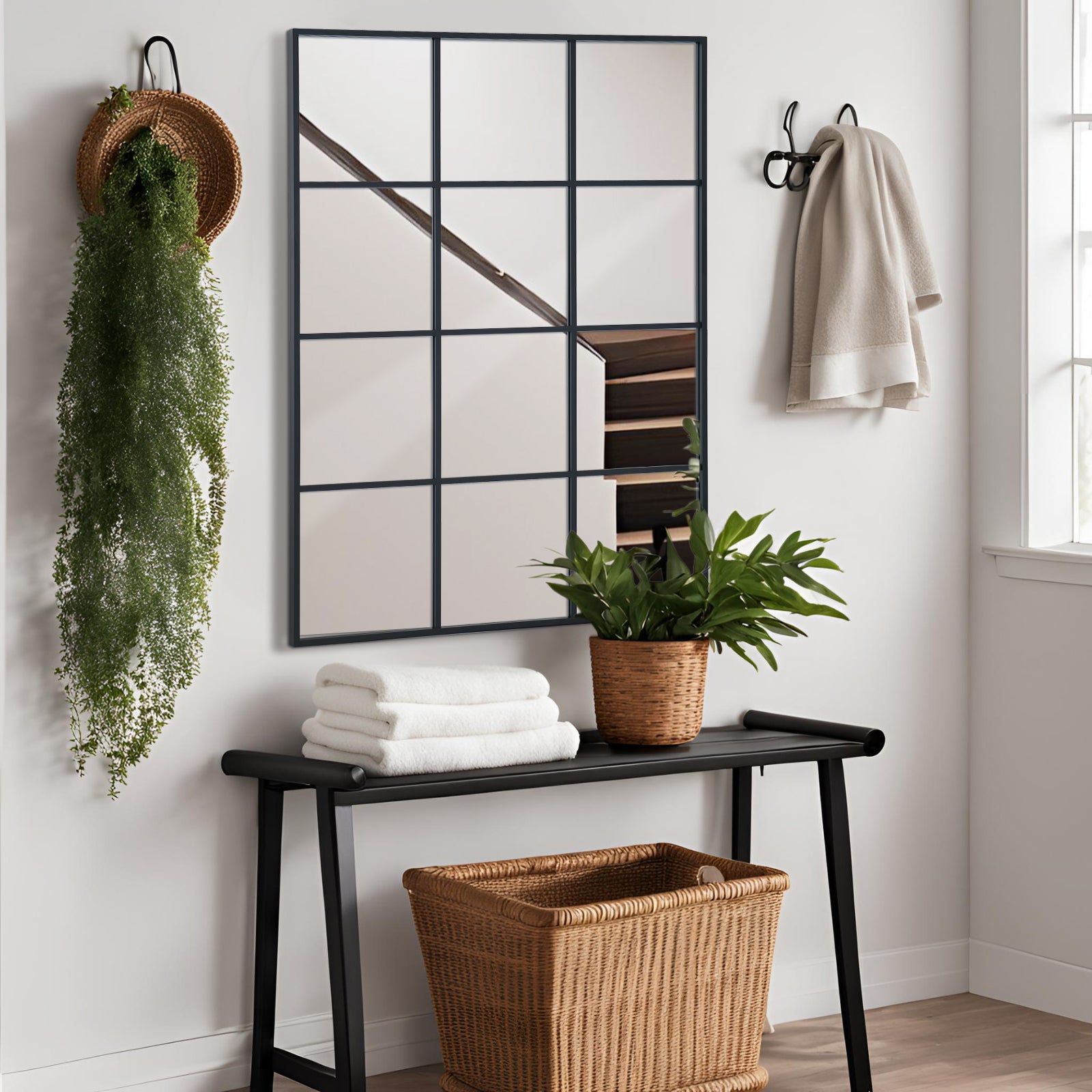 Ipromirror Arcadia - Grid Rectangle Wall Mirror