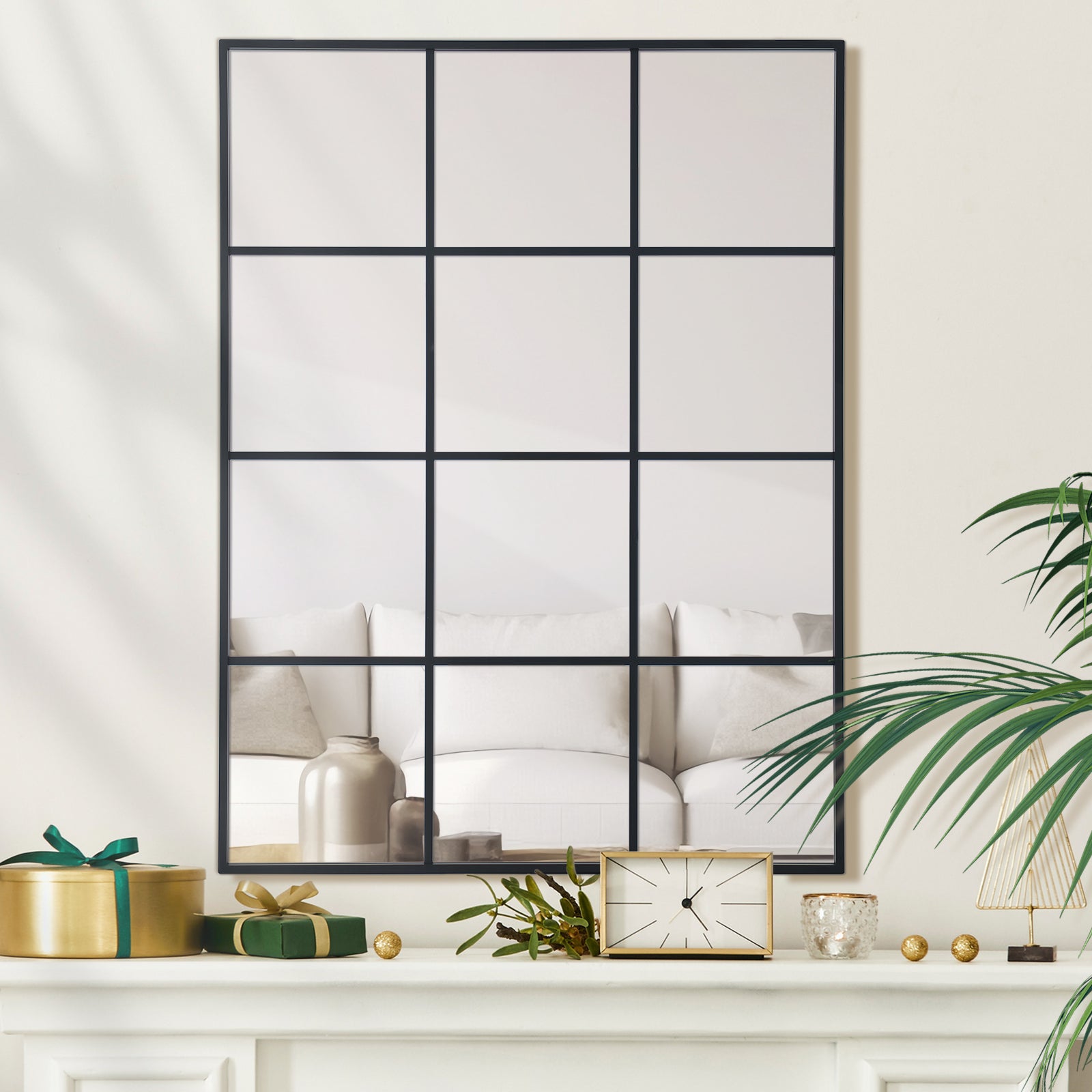 Ipromirror Arcadia - Grid Rectangle Wall Mirror