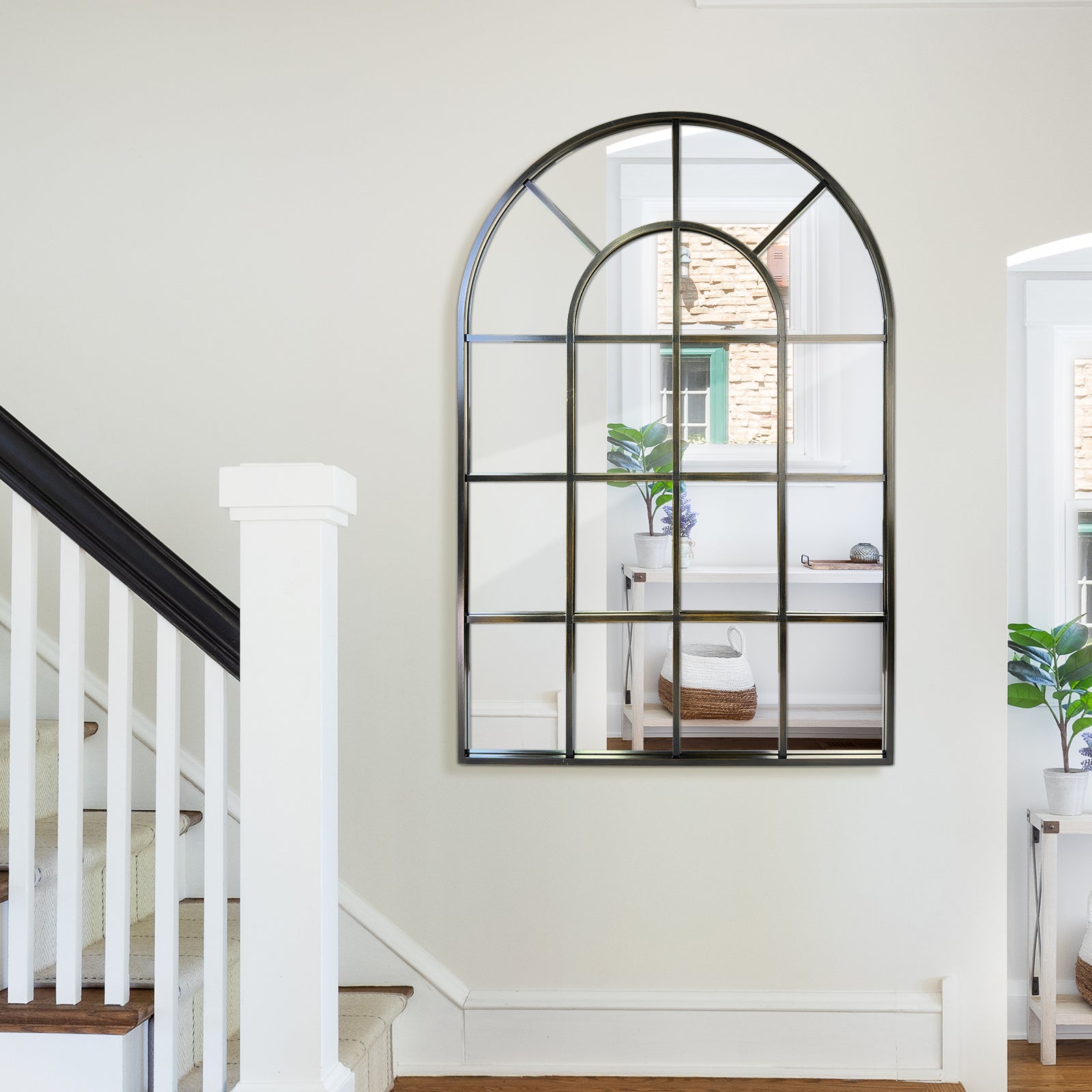 Ipromirror Arcadia - Grid Arched Wall Mirror