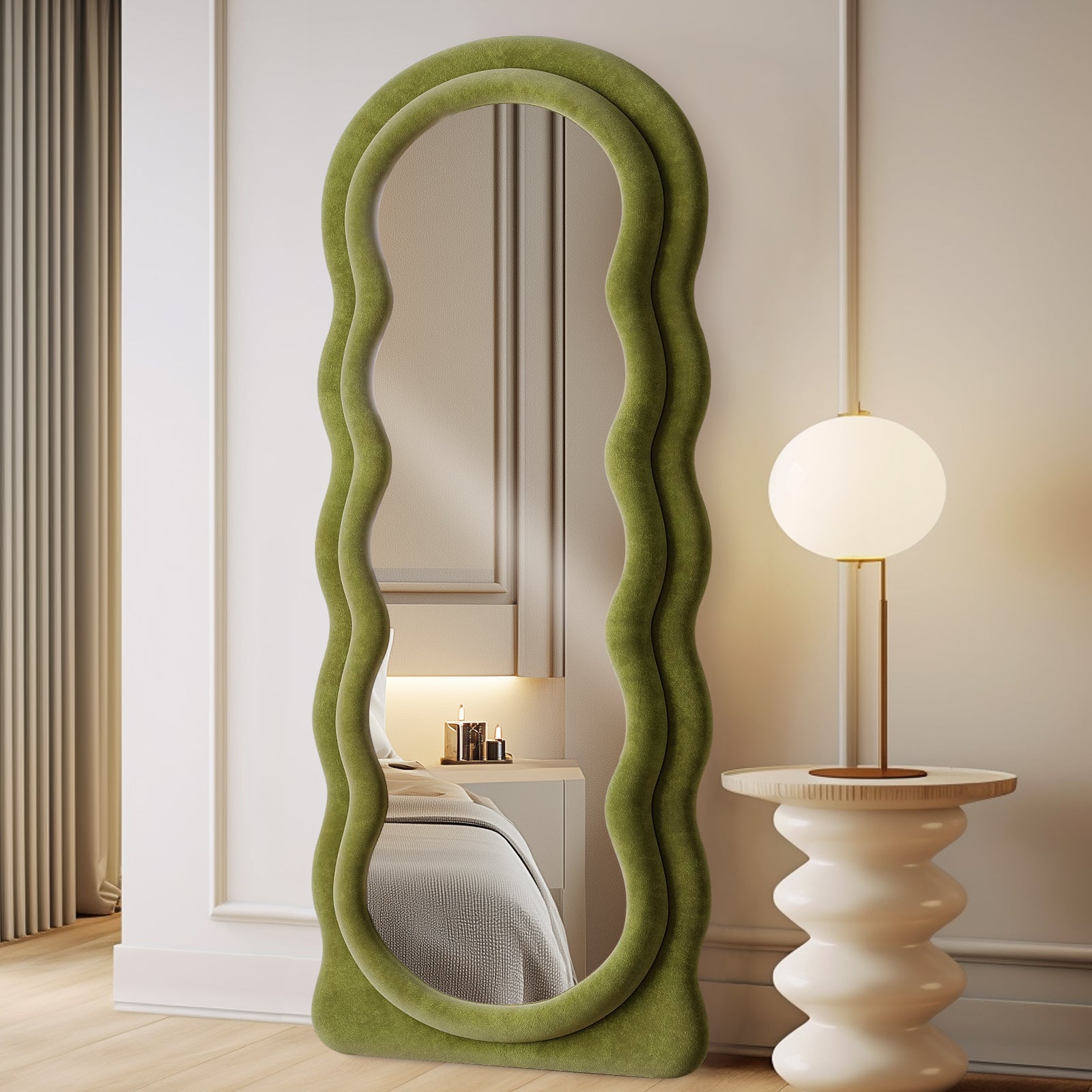 Ipromirror Cirrus - Wave Flannel Floor Mirror 24"x63"