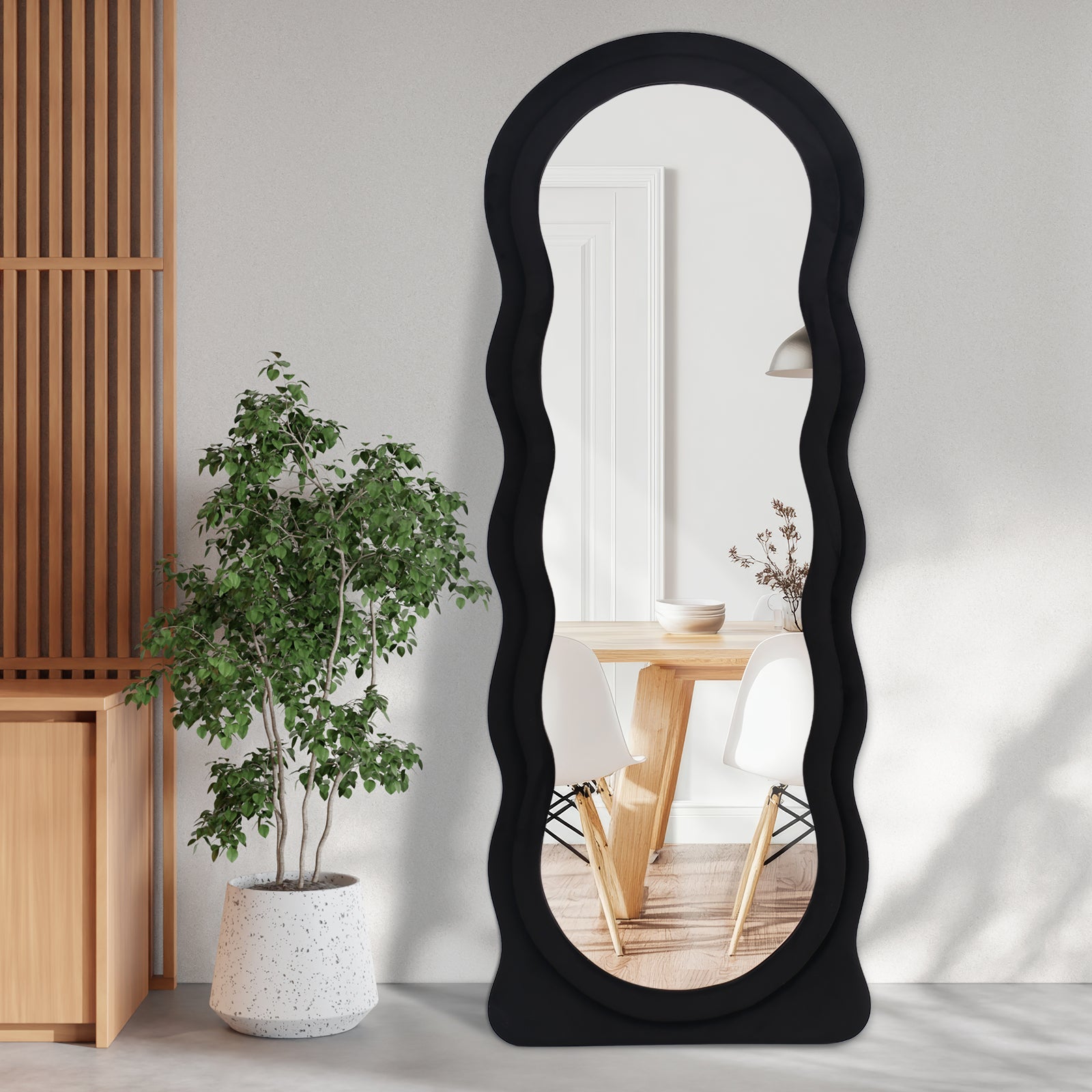 Ipromirror Cirrus - Wave Flannel Floor Mirror 24"x63"