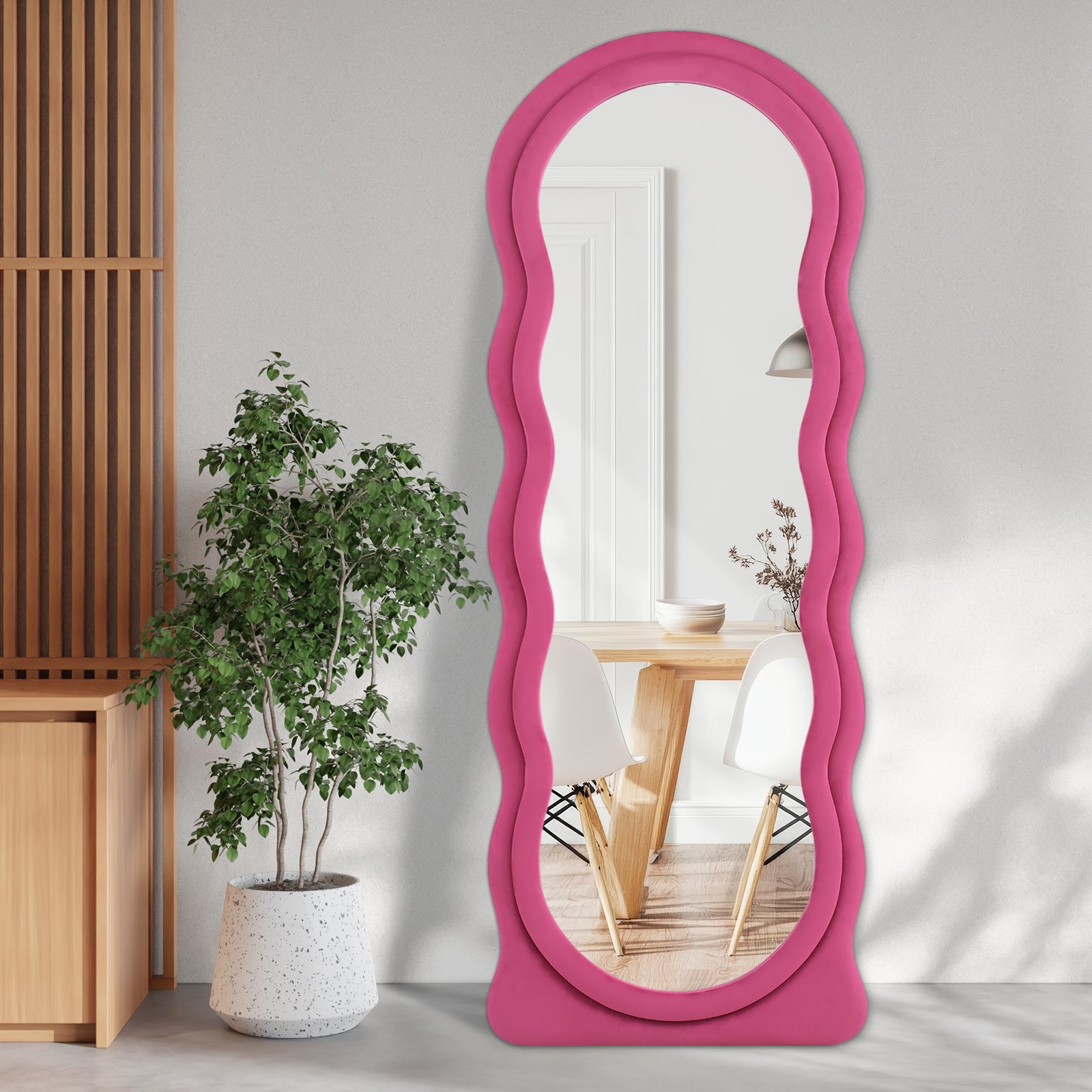 Ipromirror Cirrus - Wave Flannel Floor Mirror 24"x63"