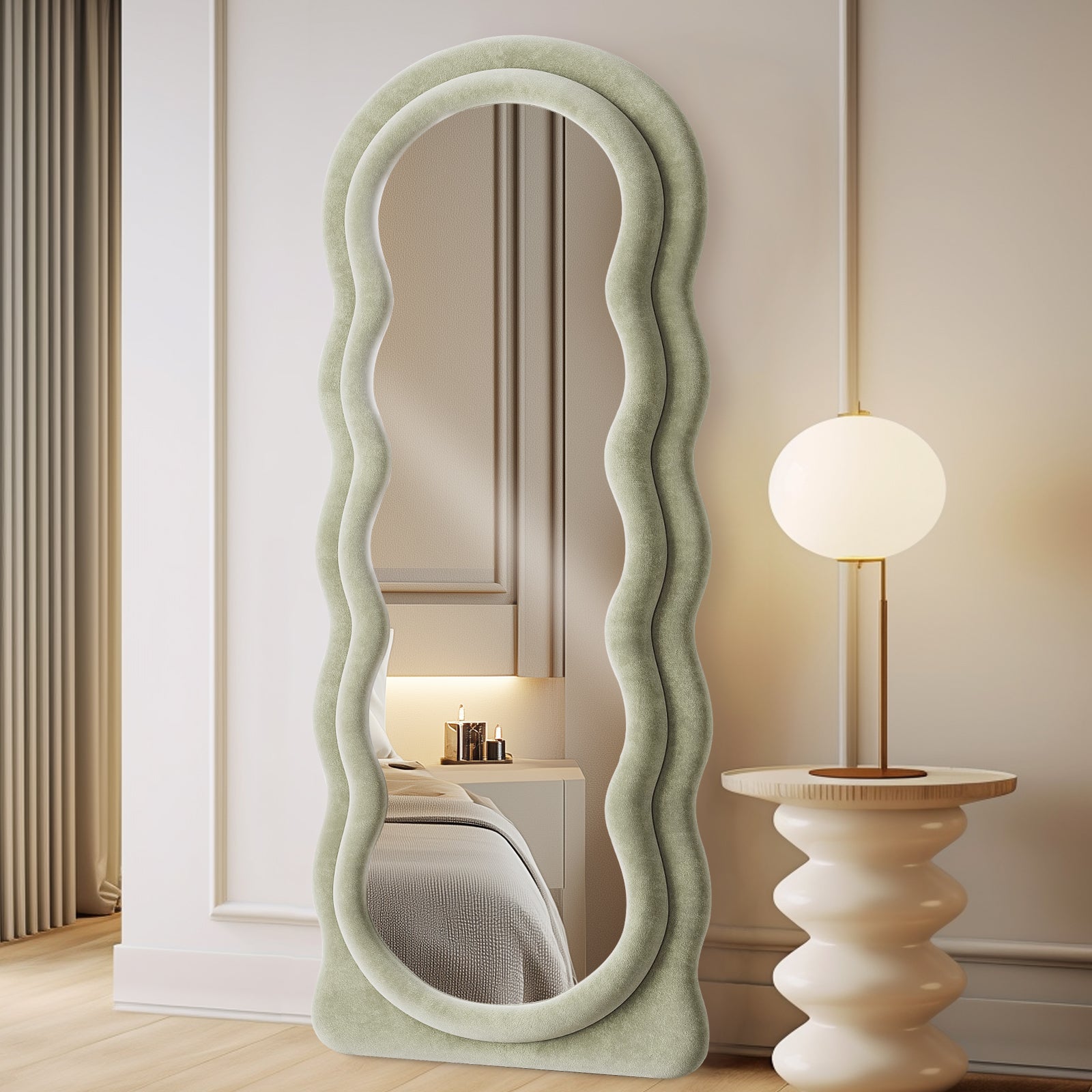 Ipromirror Cirrus - Wave Flannel Floor Mirror 24"x63"