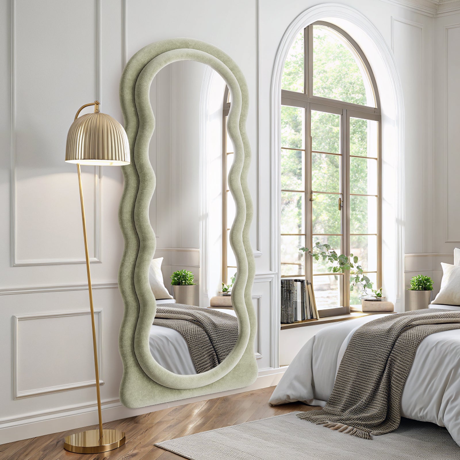 Ipromirror Cirrus - Wave Flannel Floor Mirror 24"x63"