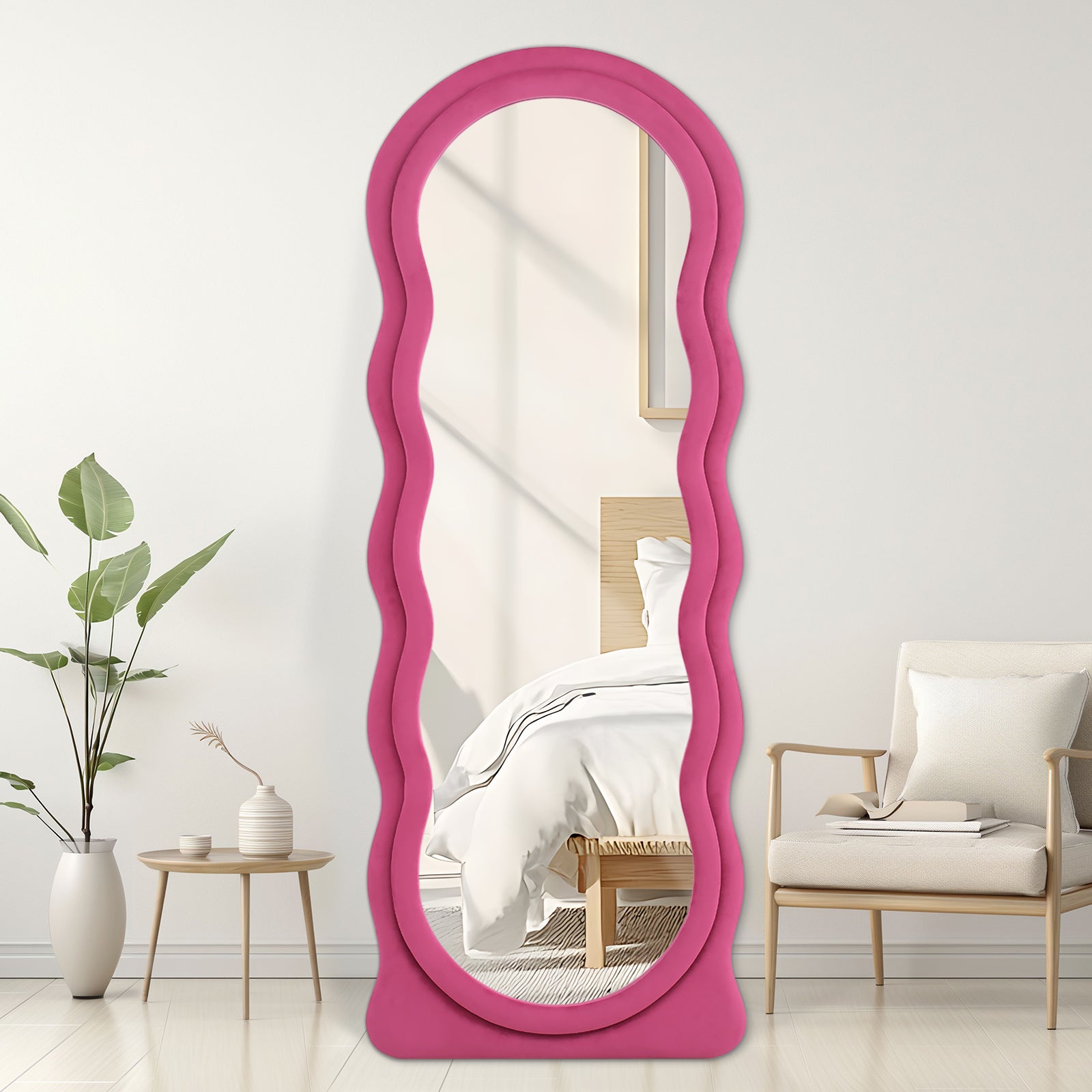 Ipromirror Cirrus - Wave Flannel Floor Mirror 24"x63"