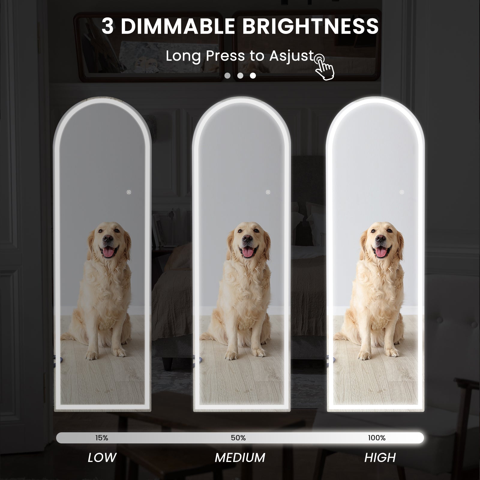 Ipromirror Moony- LED Full Length Floor Mirror