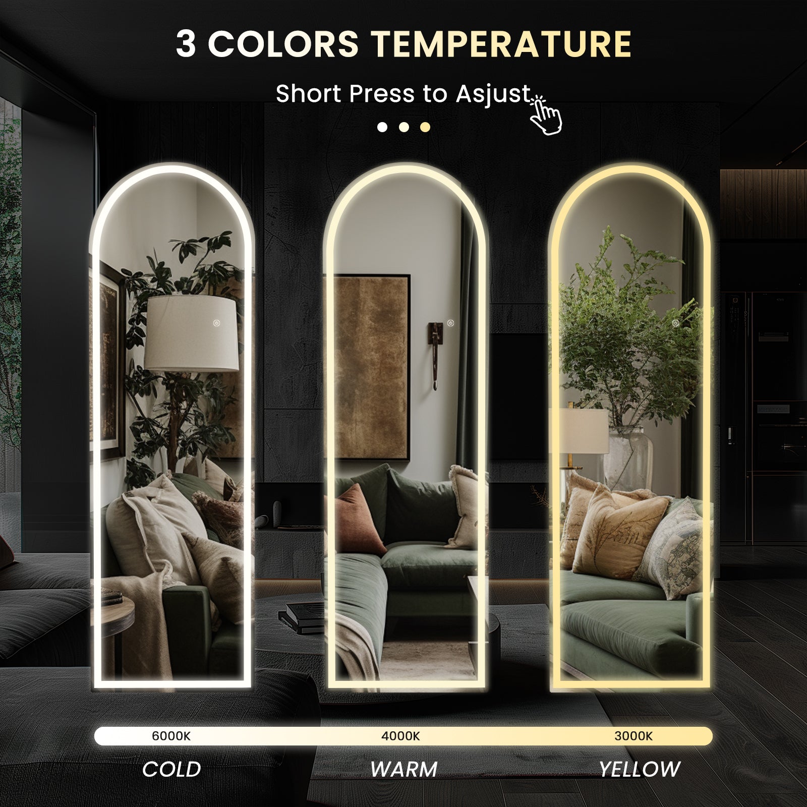 Ipromirror Moony- LED Full Length Floor Mirror